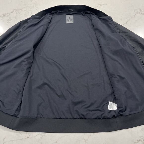 Nike Air Jordan Mens Medium 1 Wings Woven Muscle Track Jacket Black Red - Picture 3 of 16